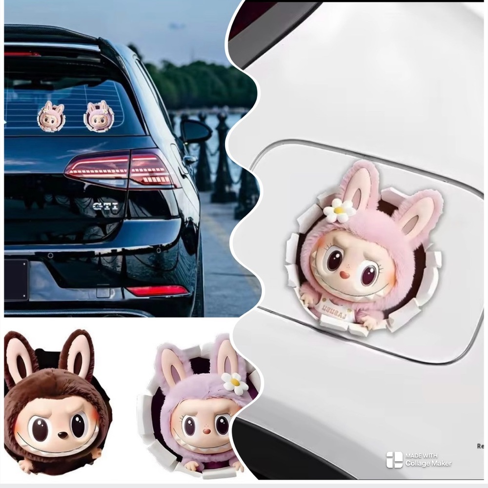 NWT “Brown” La bubu car/window decal